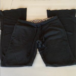 Black drawstring pajama pants